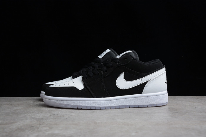 air jordan 1 low "white/black" dh6931-001