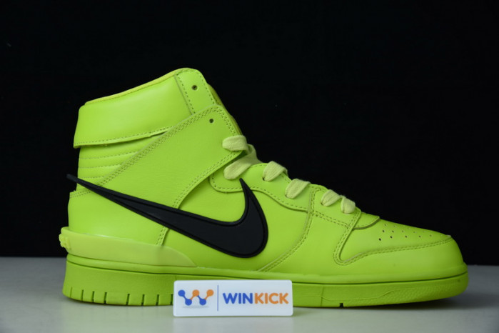 nike dunk high x ambush flash lime - cu7544-300