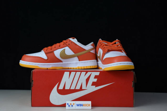 nike dunk low golden orange dq4690-800