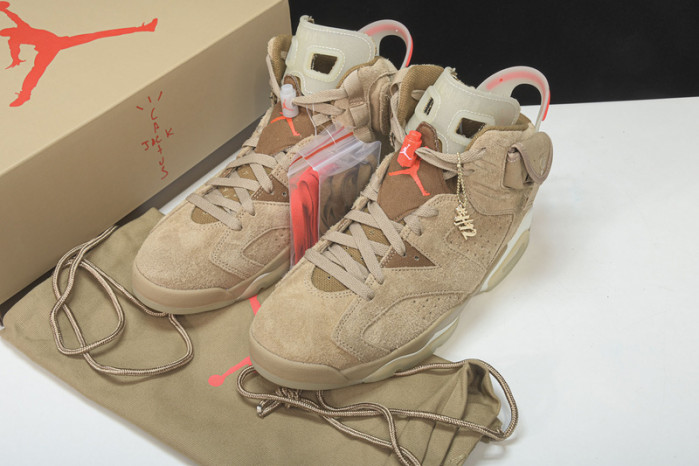 travis scott x air jordan 6 “british khaki” dh0690-200