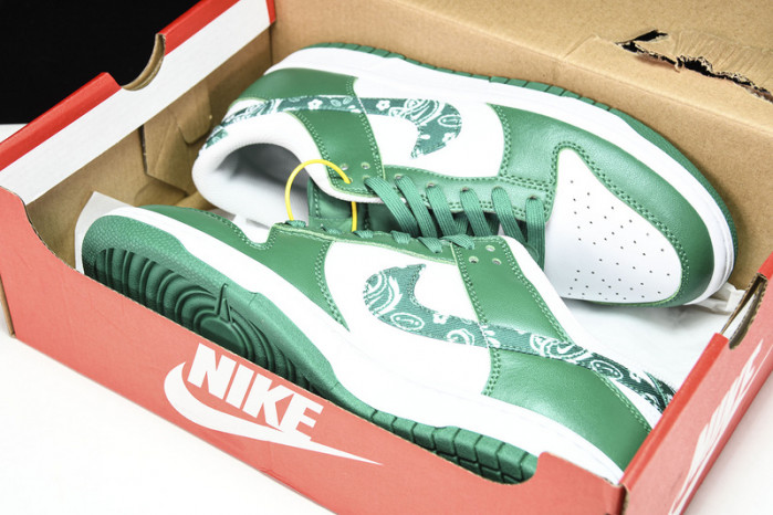 nike dunk low "green paisley" dh4401-102