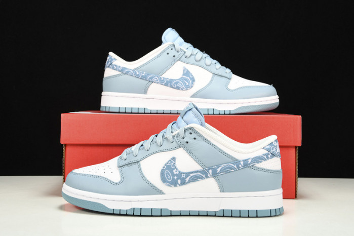 nike dunk low "green/blue paisley" dh4401-101