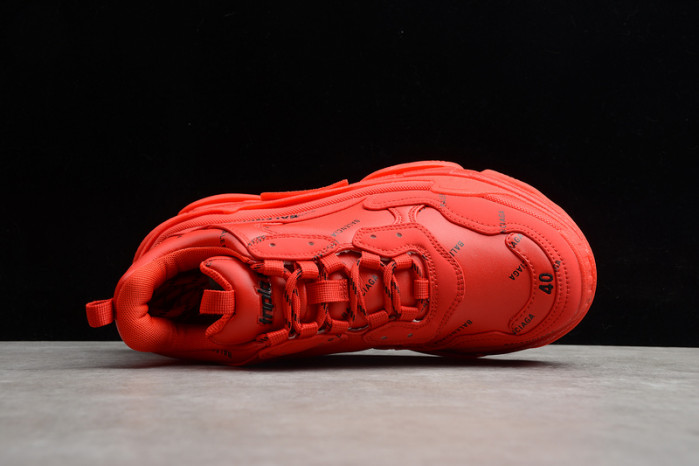 bl triple s trainers letters red h903p8122