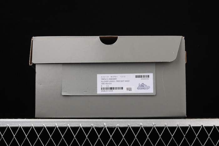 bl triple s trainers letters grey h903p8121