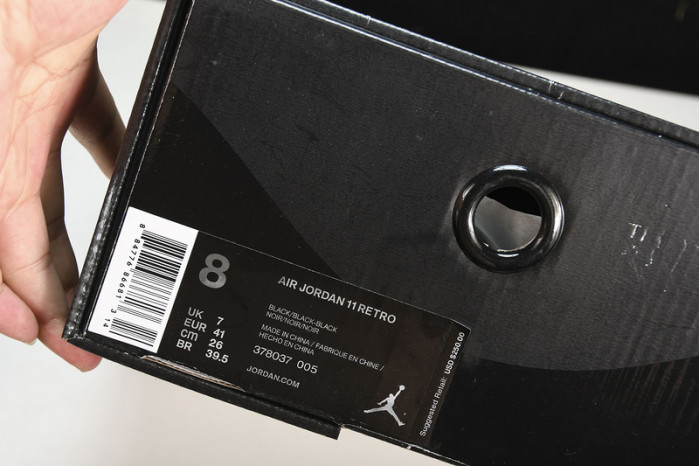 jordan 11 retro cap and gown - 378037-005