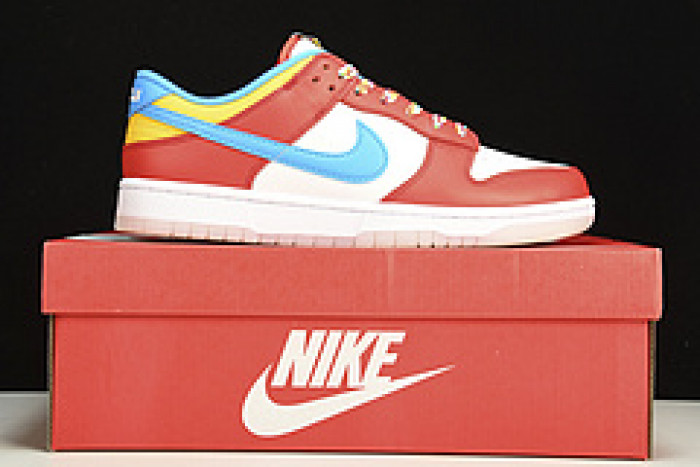nike dunk low qs lebron james fruity pebbles dh8009-600