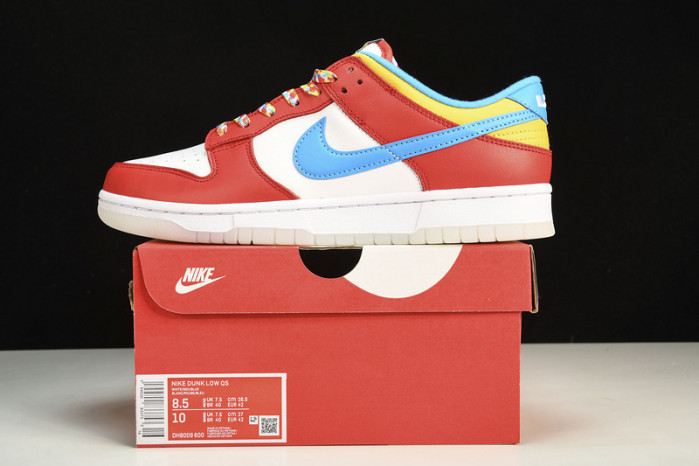 nike dunk low qs lebron james fruity pebbles dh8009-600