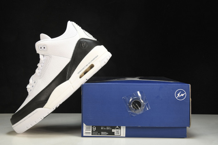 fragment air jordan 3 white black da3595-100
