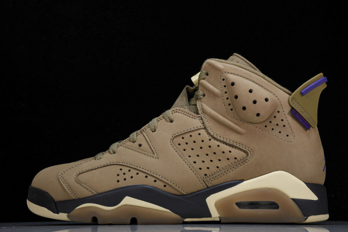 air jordan 6 retro gore-tex brown kelp fd1643-300