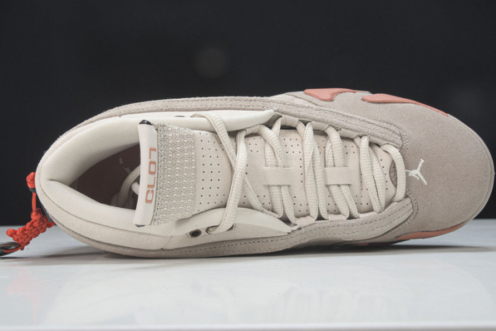 clot x air jordan 14 low sepia stone dc9857-200