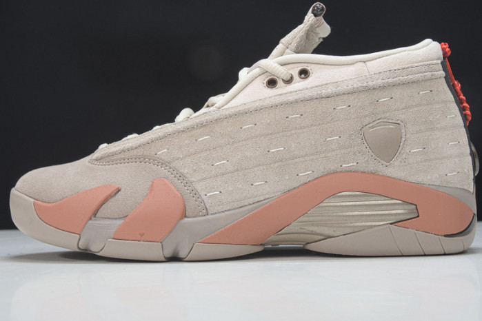 clot x air jordan 14 low sepia stone dc9857-200