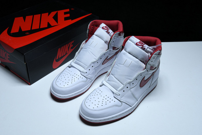 air jordan 1 retro high og "metallic red" - 555088 103