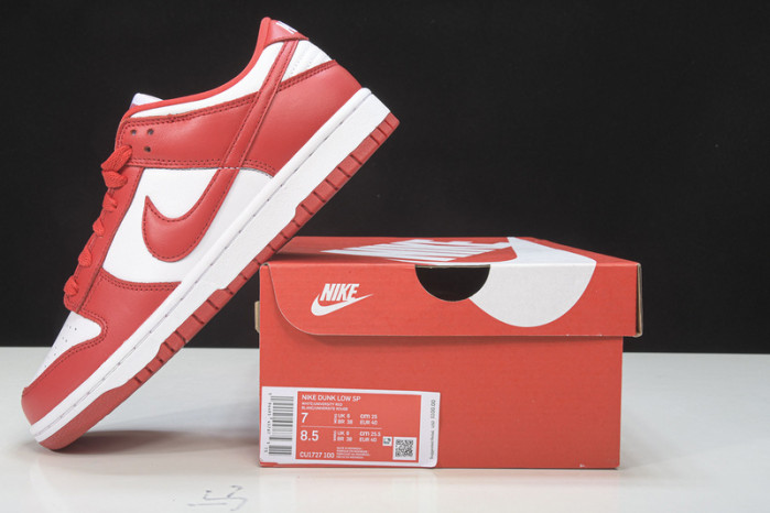 nike dunk low sp “university red” cu1727-100