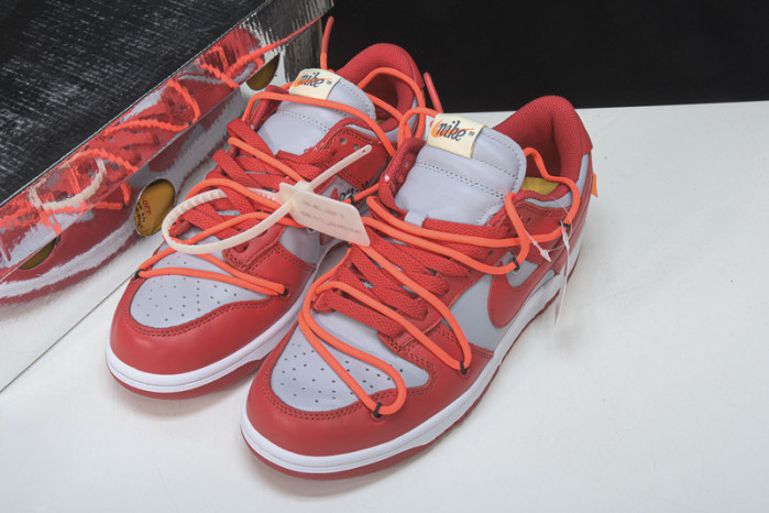 nike dunk low of university red - ct0856-600