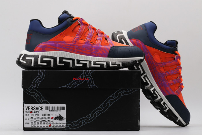 vse chain reaction orange sneaker