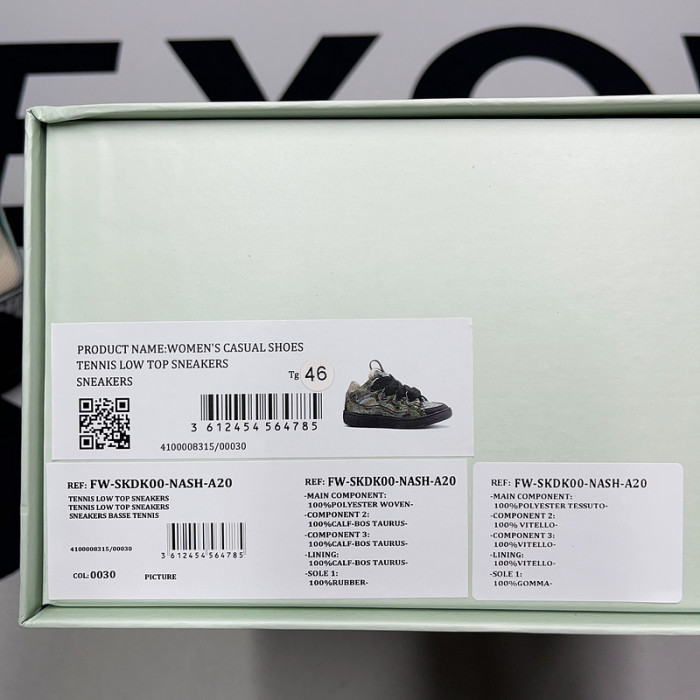 lanvin curb sneaker 111186