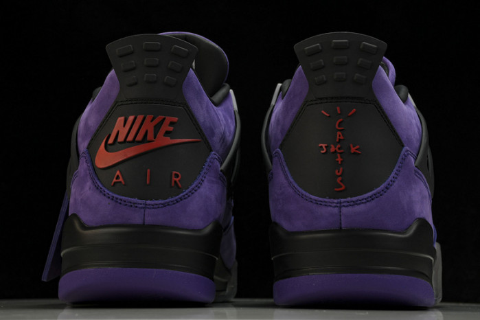 travis scott x air jordan 4 retro purple aj4-766296