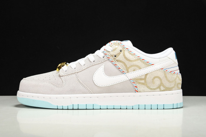 nike dunk low se barber shop grey dh7614-500