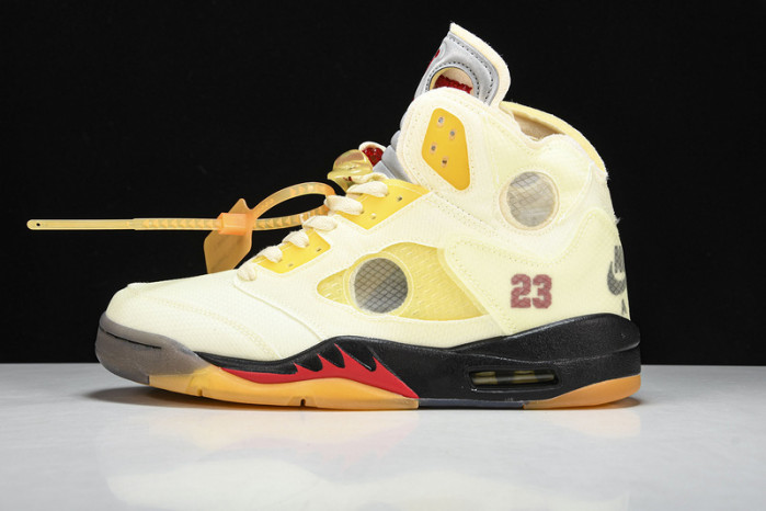 of x air jordan 5 “sail” dh8565-100