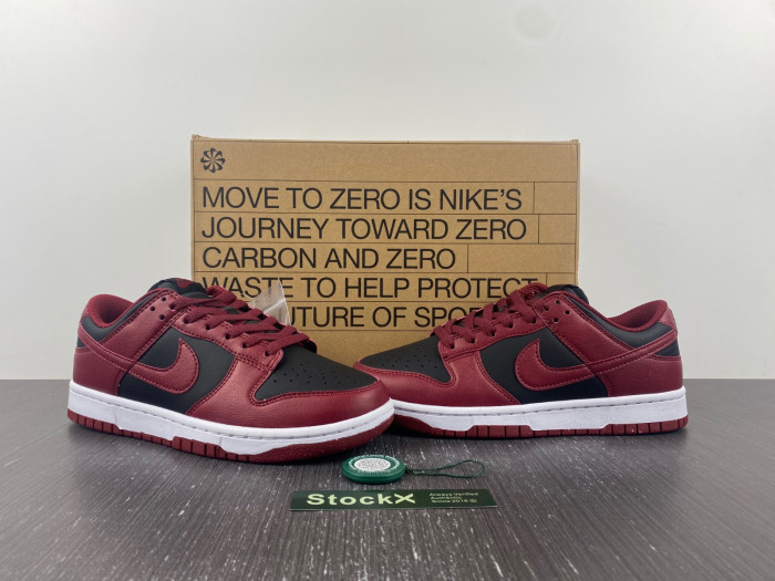nike dunk low next nature dark red/black dn1431-002