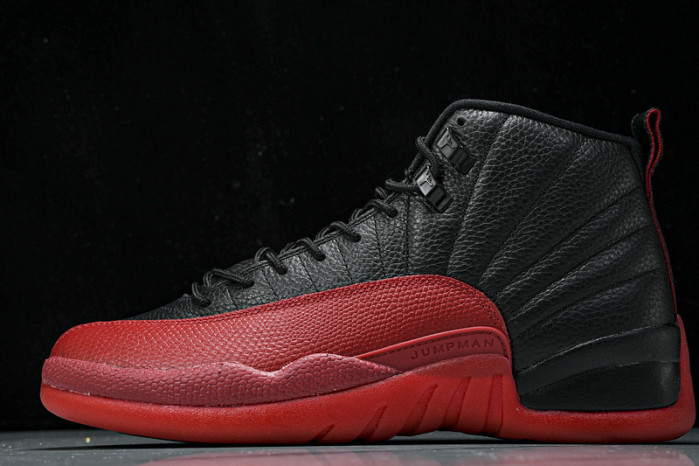 air jordan 12 black and red 130690-002
