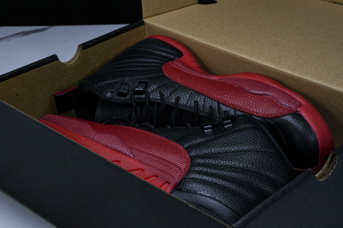 air jordan 12 black and red 130690-002