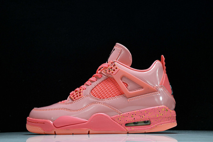 air jordan 4 retro nrg wmns ''hot punch/black-volt'' aq9128-600
