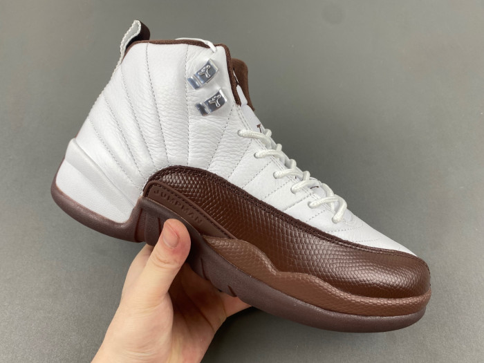 the solefly x air jordan 12 “white/baroque brown” fz5026-100