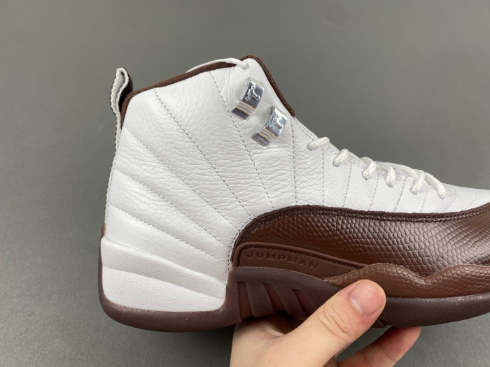 the solefly x air jordan 12 “white/baroque brown” fz5026-100