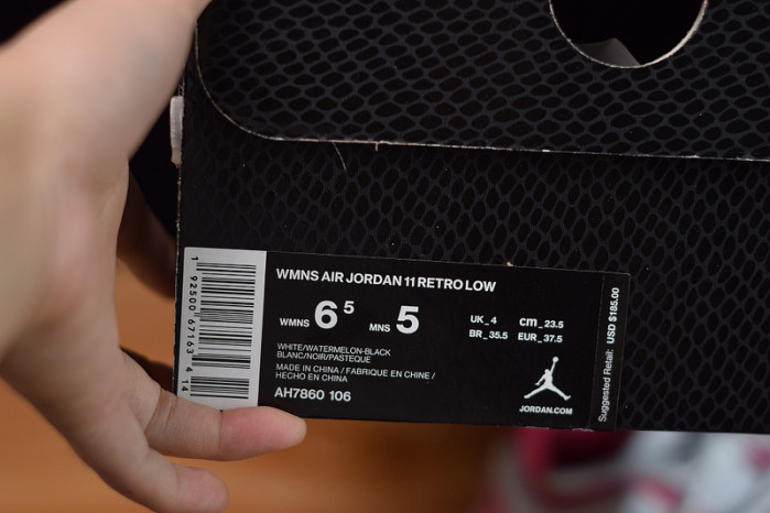 jordan 11 retro low snake rust pink (w) - ah7860-106