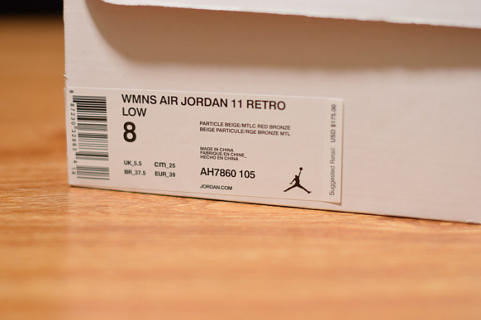 jordan 11 retro low rose gold (w) - ah7860-105