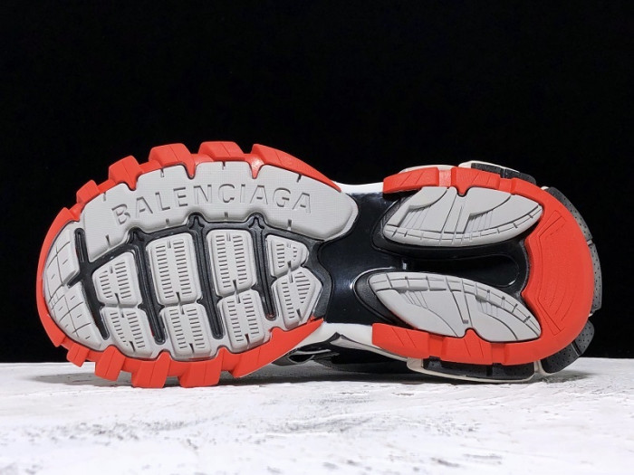 bl track trainers sneaker grey red h903p063