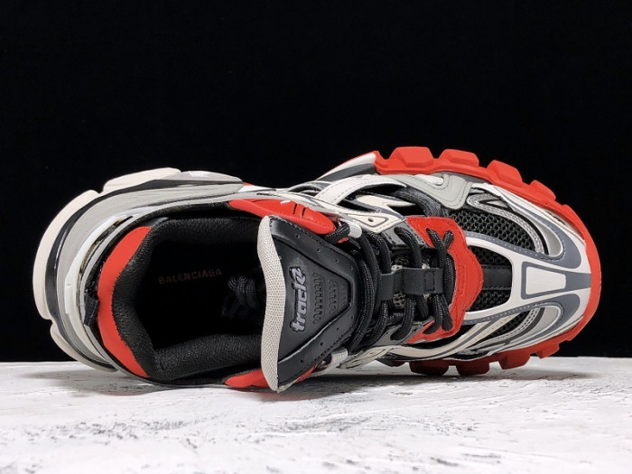 bl track trainers sneaker grey red h903p063