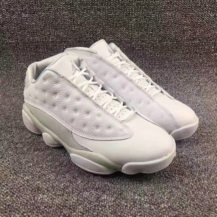 air jordan 13 low“pure money” white mens 310810-100