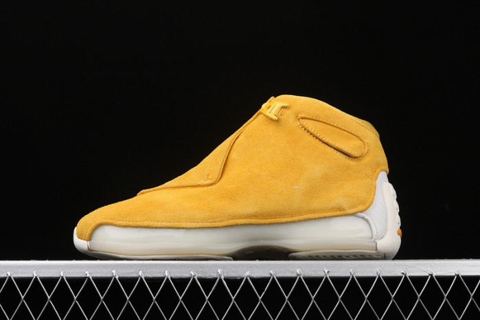 air jordan 18 retro "yellow suede" - air jordan - aa2494-701