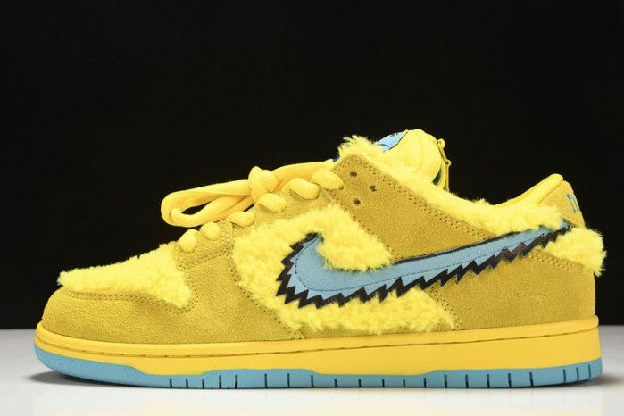 grateful dead x dunk low sb ''yellow bear'' - nike - cj5378-700