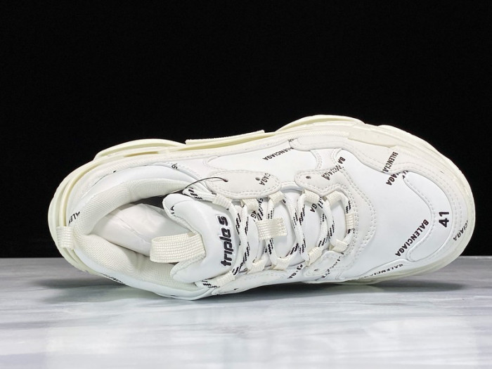 bl triple s trainers letters white h903p8085