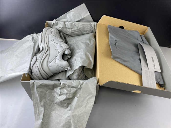 bl triple s trainers letters grey h903p8121