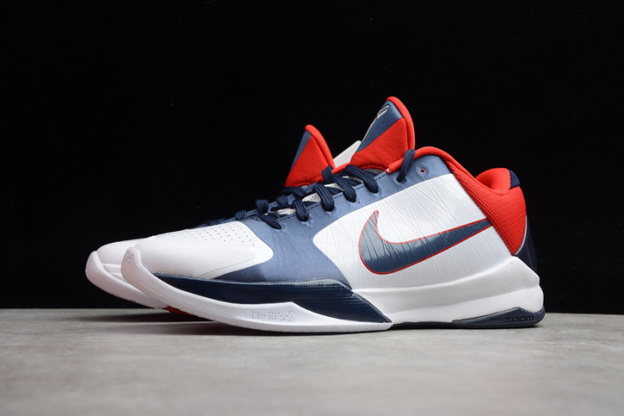 zoom kobe vx white/obsidian-sport red 386430-103