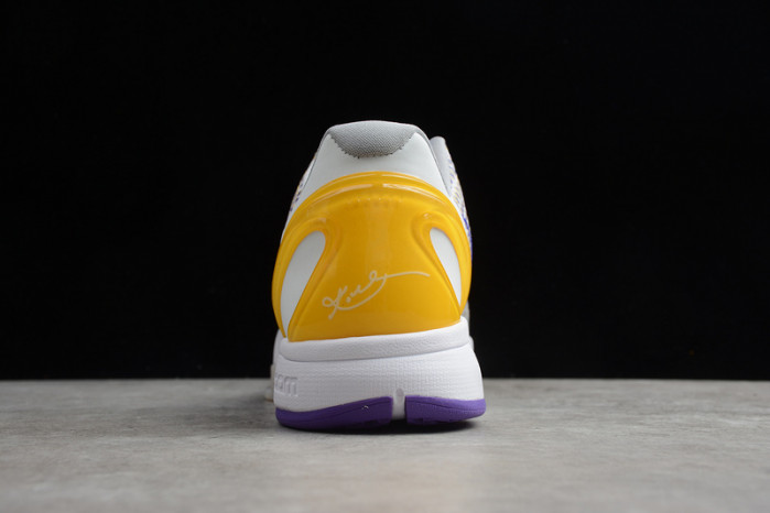 kobe vi white/purple/yellow cw2190-105